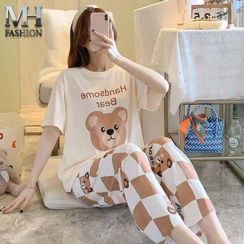 printed night suit in premium fabric cotton jarsy