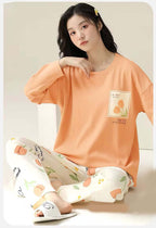 printed night suit in premium fabric cotton jarsy