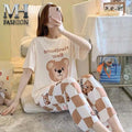 HANDSOME BEAR PRINTED IN COTTON FABRIC