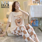 HANDSOME BEAR PRINTED IN COTTON FABRIC