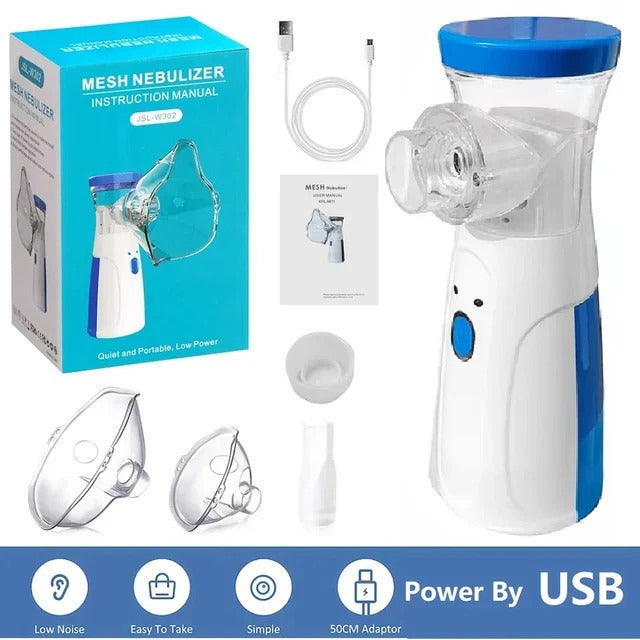 Portable Mesh Nebulizer with Rechargeable Battery