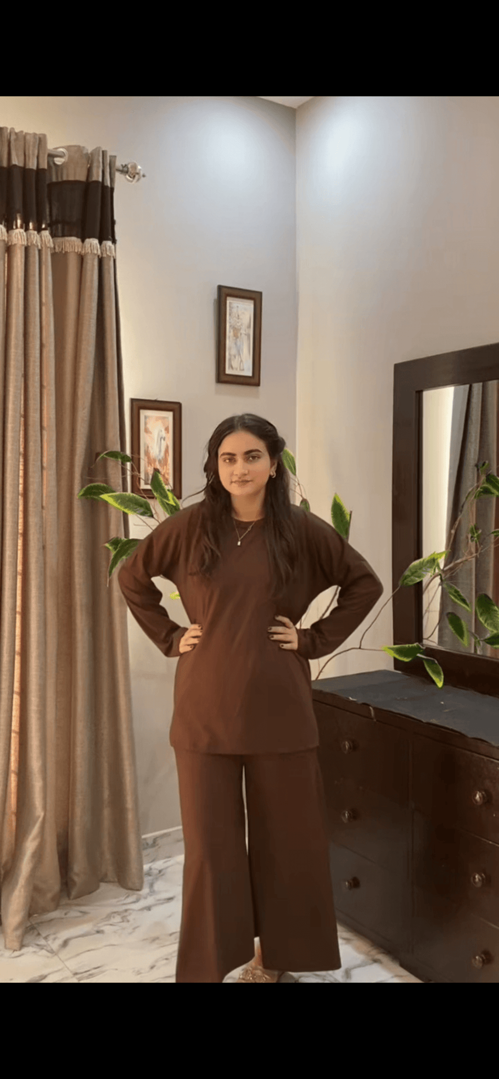 plain flapper style night suit in cotton jersey for summer