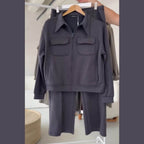 6 Pocket Style Premium Quality Winter 2-Pcs Tracksuit. CWTS-37
