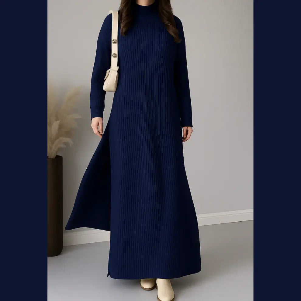 Trendy  Roll Neck Style knit CoOrd Set