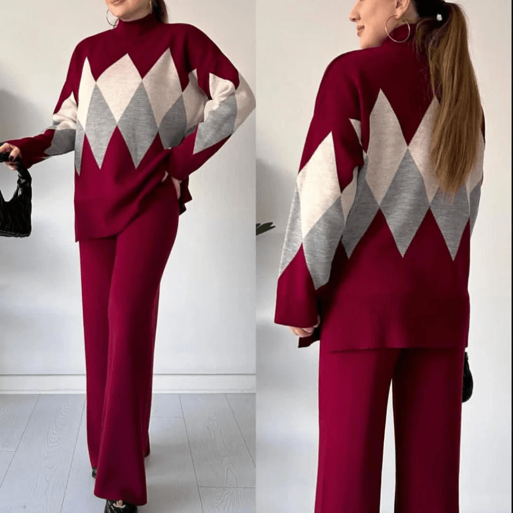 Diamond Premium Quality Winter 2-Pcs Co-Ord Set. CWTS-27