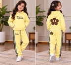 Hooded Yellow Toddie Winter Fleece Kids Track Suits