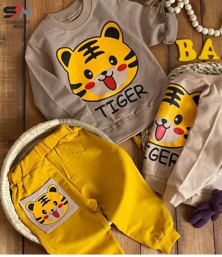 SN Tiger Winter Fleece Kids Track Suits