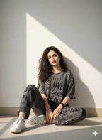 big love printed  NIGHTSUIT IN COTTON JARSY FABRIC