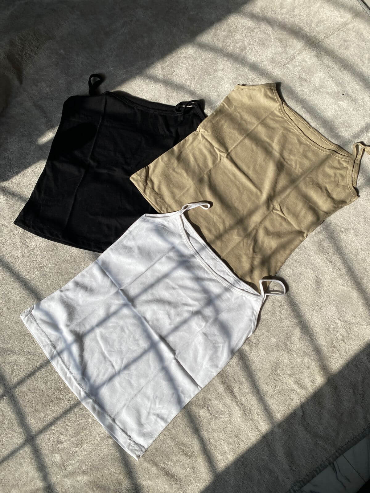 pack of 3 camisole fabric soft jersey
